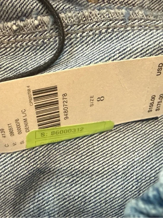 Damson Madder Felix Bows Drawstring Barrel Jeans Pull On Elastic Waist Size US 8 - Picture 13 of 15